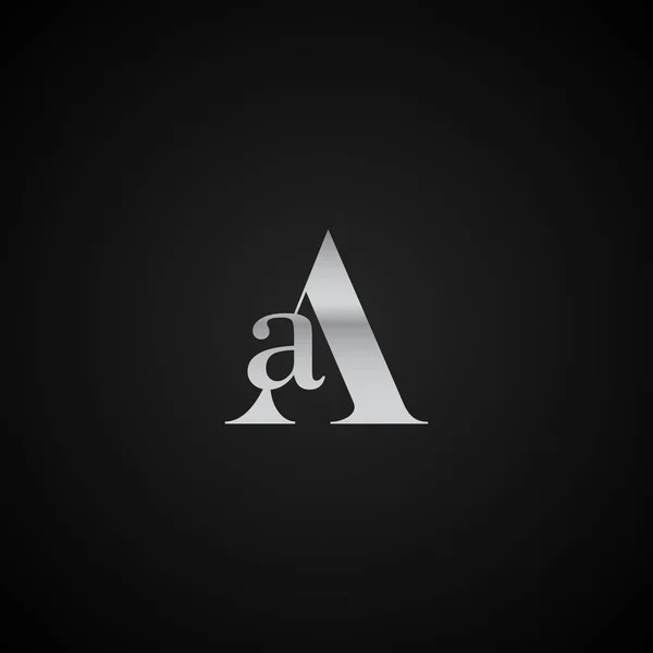 Lettera Iniziale Elegante Modello Logo Vettore Creativo Business Colore Nero — Vettoriale Stock