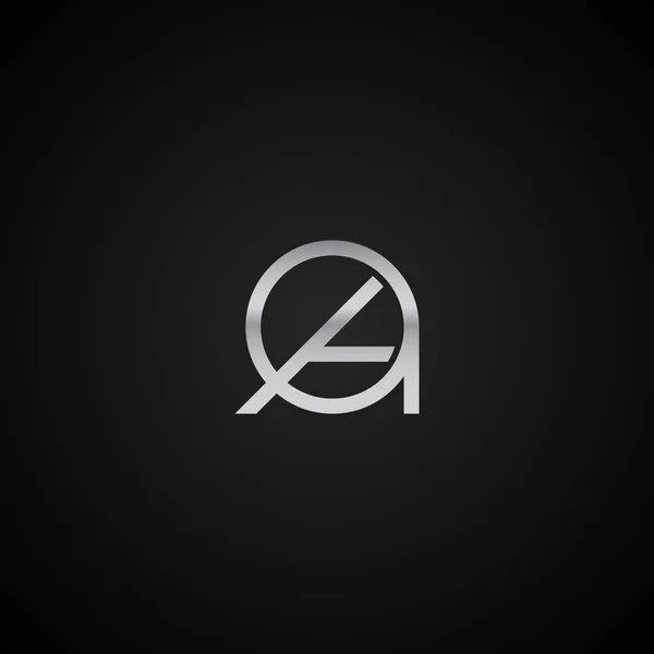 Lettera Iniziale Elegante Modello Logo Vettore Creativo Business Colore Nero — Vettoriale Stock