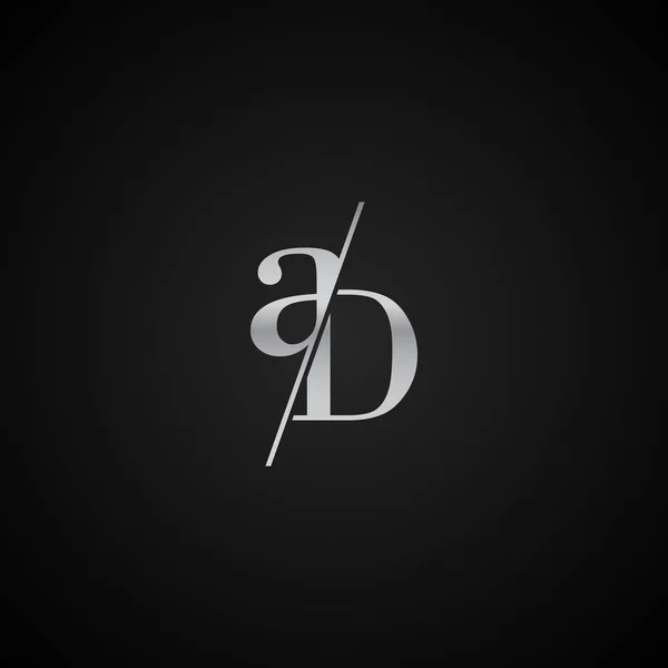 Första Bokstaven Elegant Logo Mall Vektor Creative Business Svart Och — Stock vektor