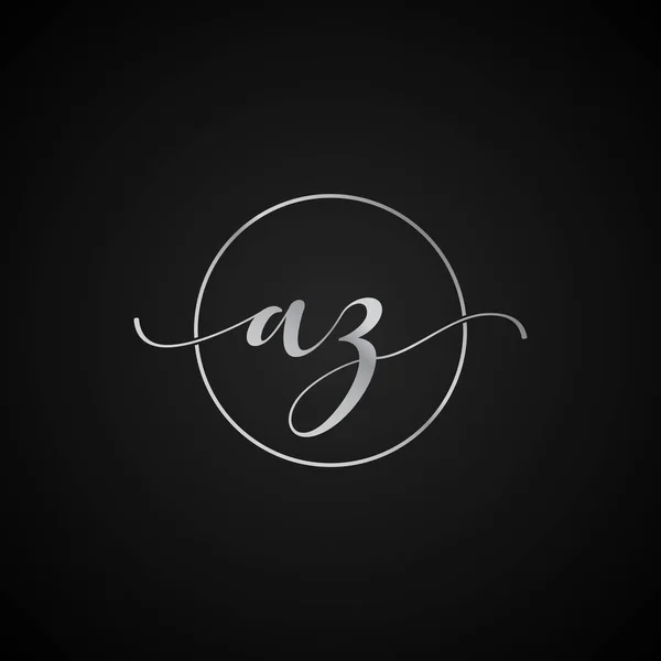 Initial Letter Elegant Logo Template Vector Creative Business Wedding Invitation — Stock Vector