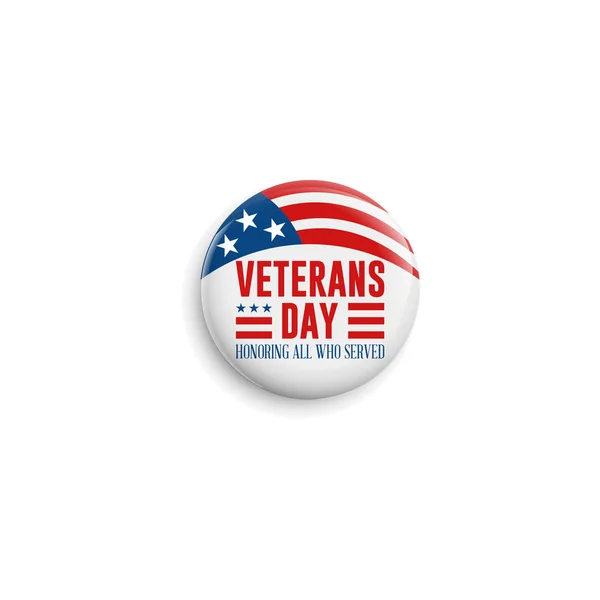 Moderne Veteranentag Feier Hintergrund Header Banner Blau Und Rot Farbe — Stockvektor