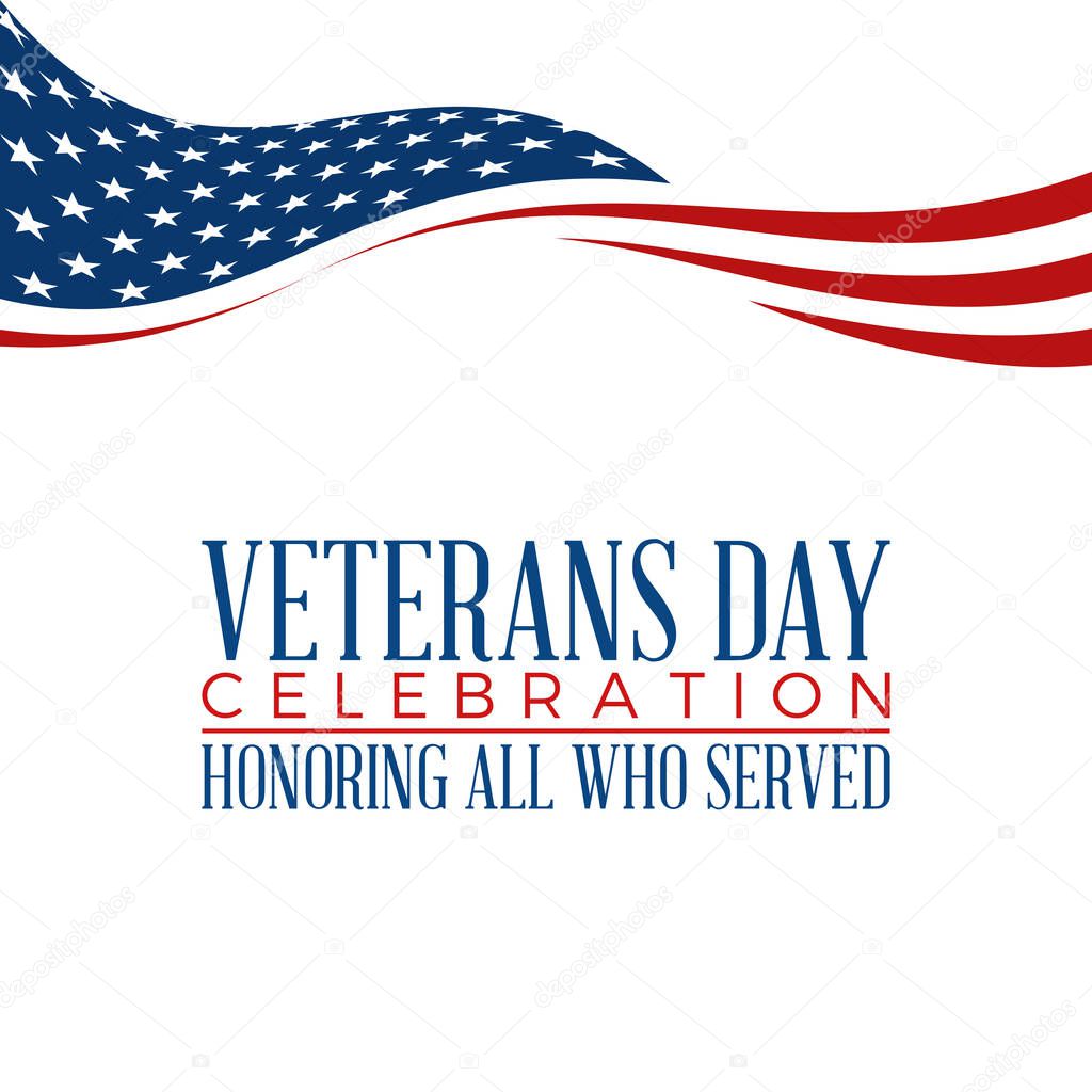 Modern Veterans Day Celebration Background Header Banner Blue and Red Color For Personal and all Business Company with High end Look