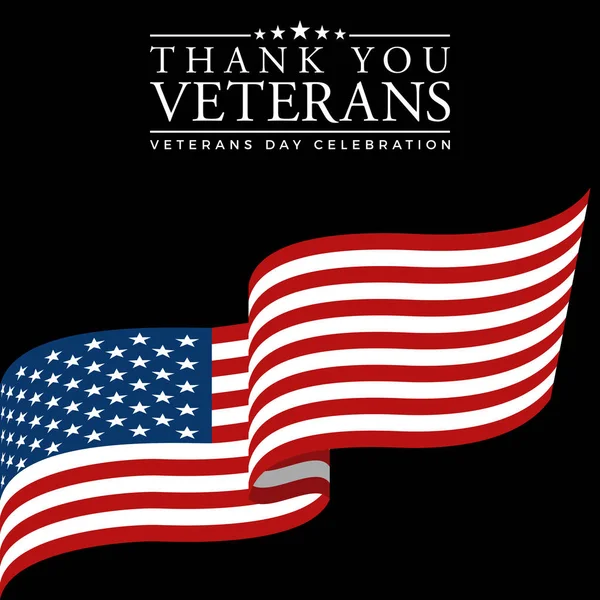 Moderní Veterans Day Celebration Background Header Banner Blue Red Color — Stockový vektor