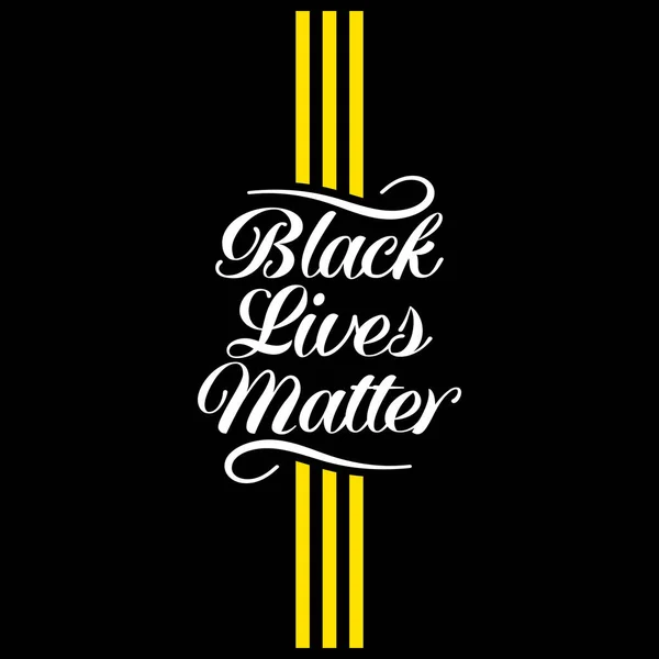 Black Lives Matter Banner Para Redes Sociales Cartel Camiseta Con — Vector de stock