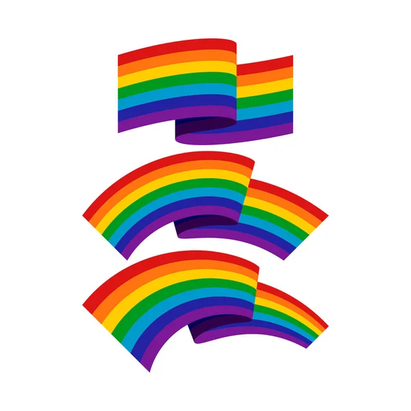 Lgbt Lgbtq Rainbow Flag Lesbian Gay Bisexual Transgender Pride Vector — стоковий вектор