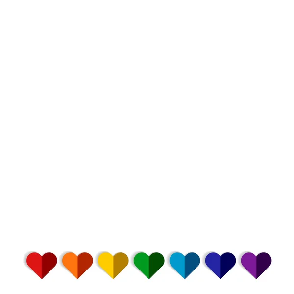 Lgbt Lgbtq Rainbow Flag Lesbian Gay Bisexual Transgender Pride Vector — Stock Vector