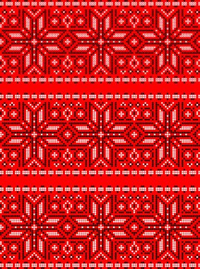 Etnik ve çiçekli Ukrayna süsü, kimlik, vyshyvanka, basılı giysiler için nakış, web siteleri, afişler, arka planlar, geleneksel halk, vektörsüz sınır