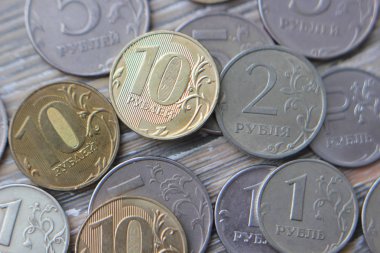Rus para beş, iki, on ruble. Rus mezhepleri, seçici odak