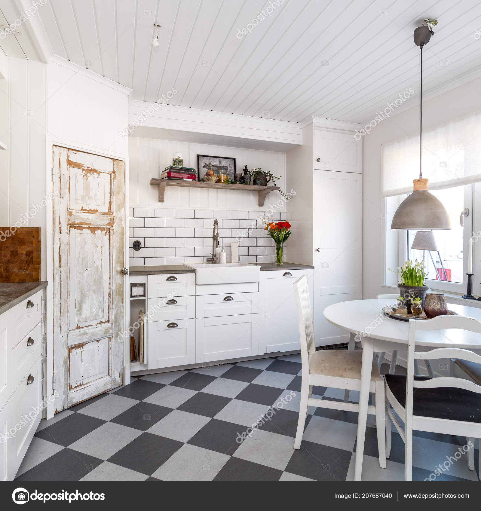 Details Stone Kitchen Counter Top Stylish Kitchen Nordic Interior Design Stock Photo Image By C Annaanderssonphotography 207687040