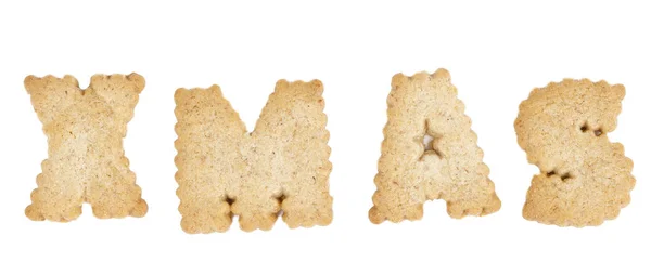 Message Cookies Noël Sur Blanc — Photo