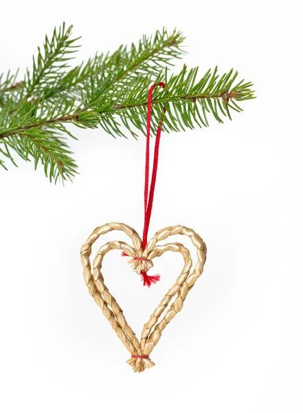 モミの木のクリスマス飾り ストック画像