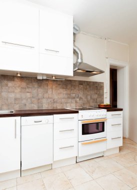 iç arka plan üzerinde süslü mutfak