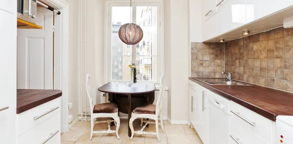 interior of a fancy kitchen on background