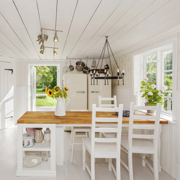 interior of fancy kitchen on background