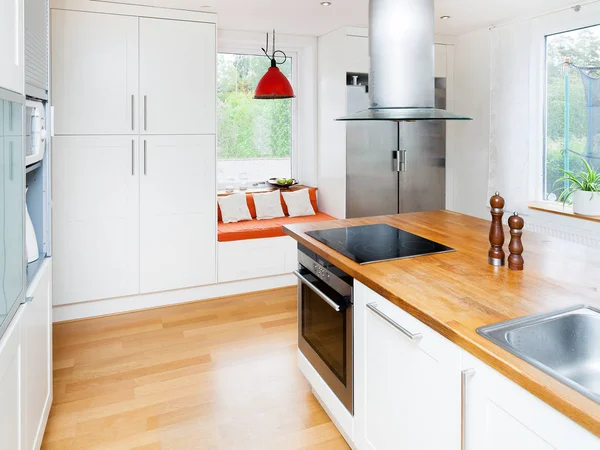 Interieur Van Een Stijlvolle Keuken Achtergrond — Stockfoto