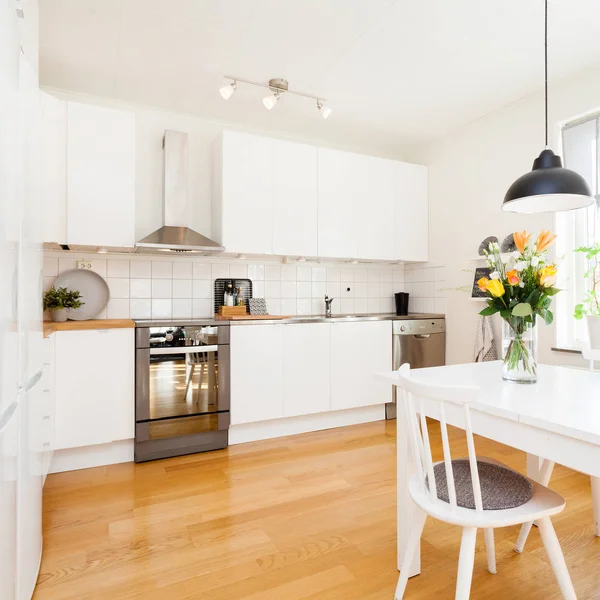 Interior Una Cocina Elegante Fondo — Foto de Stock