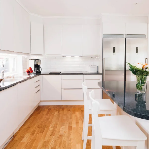 Fancy Kitchen Interior Kitchen Table Chairs Stock Photo by