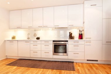 kopya alanı arka plan üzerinde modern mutfak