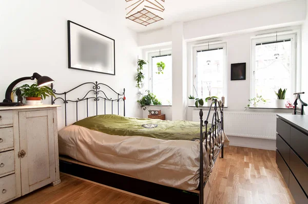 Interior Bedroom Vintage Furniture — Stock Photo, Image