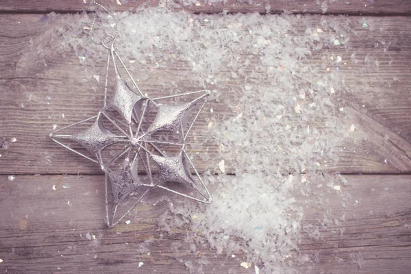 Αστέρι Σχήμα Διακόσμηση Χριστουγεννιάτικης Πλάτης Χώρο Αντιγραφής — Φωτογραφία Αρχείου
