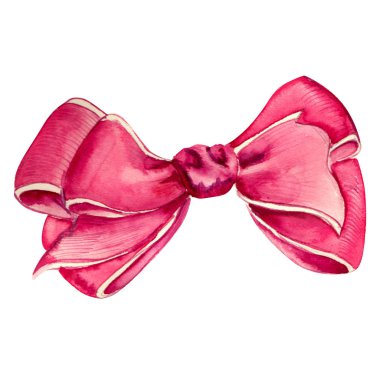 İzole yay. Şirin suluboya resim