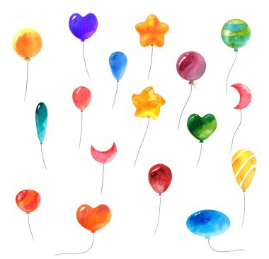 Suluboya Doğum günü küçük resim ve poster ve kartpostallar yazdırmak için hazır