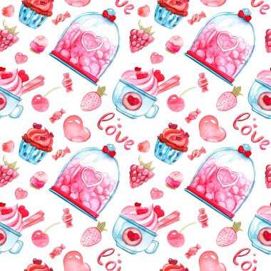 Dikişsiz aşk kutlama deseni