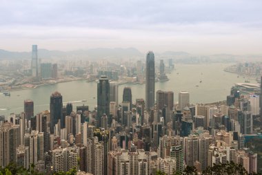 Hong Kong manzarası, Victoria Peak görünümünden