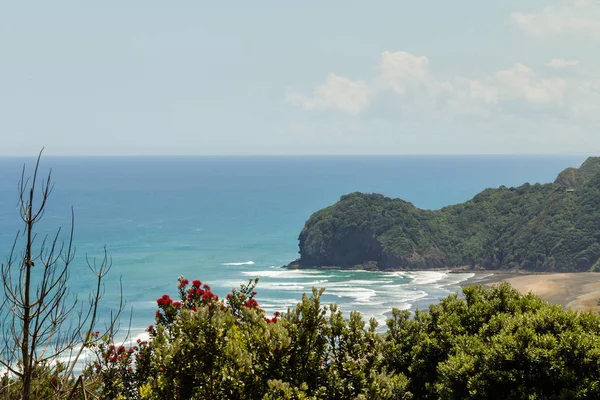 Ver Costa Bethells Beach Henga Cerca Auckland Isla Norte Nueva — Foto de Stock