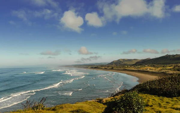 Vista Costa Playa Muriwai Cerca Auckland Nueva Zelanda — Foto de Stock