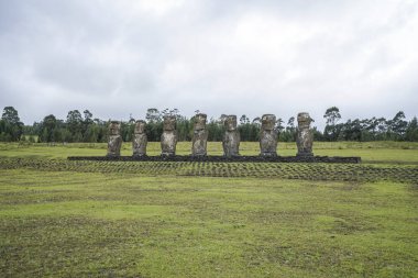Moai heykeller Paskalya Adası, Şili