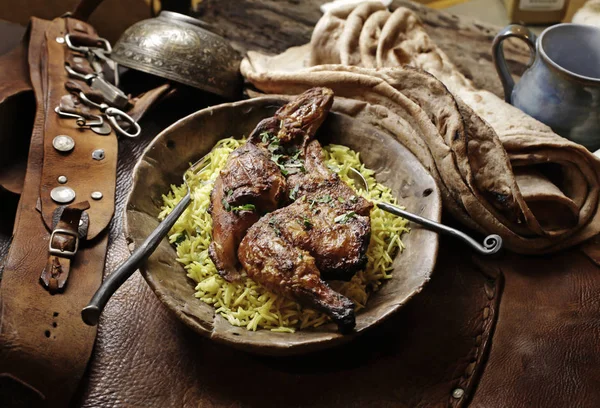 Kızarmış tavuk plaka