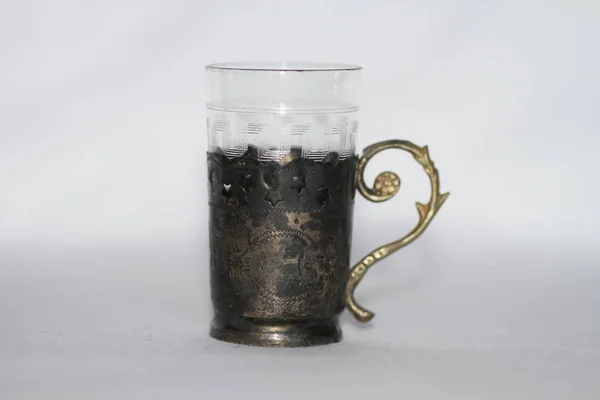 Маленька Скляна Чашка Лікер — стокове фото