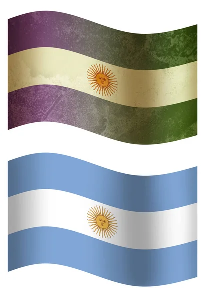 Kraju Flagi Flaga Kraju Argentyna — Zdjęcie stockowe