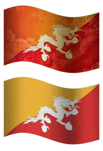 3D country flags, Bhutan Country Flag