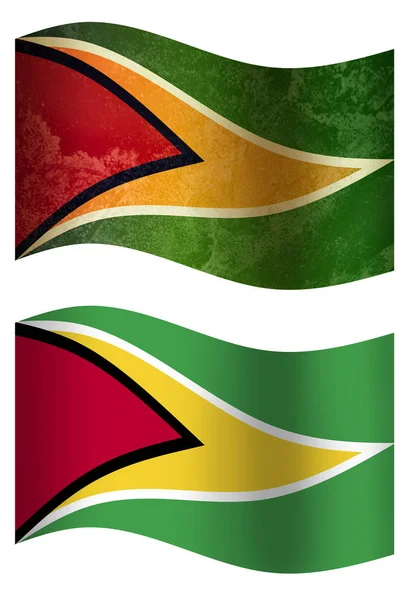 3D country flags, Guyana Country flag