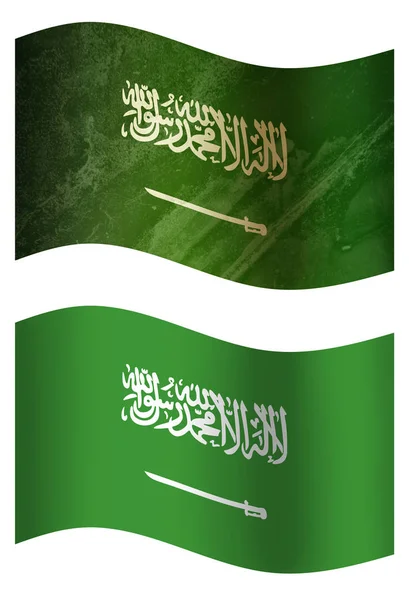 Χώρα Σημαίες Σημαία Χώρας Σαουδική Αραβία — Φωτογραφία Αρχείου
