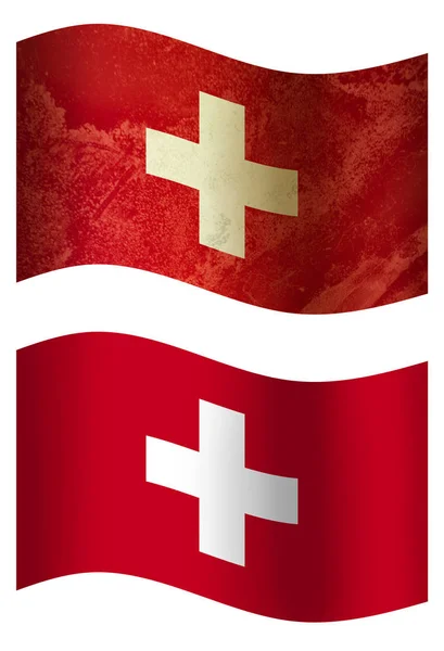 Land Vlaggen Zwitserland Country Flag — Stockfoto