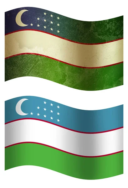 3D country flags, Uzbekistan Country Flag