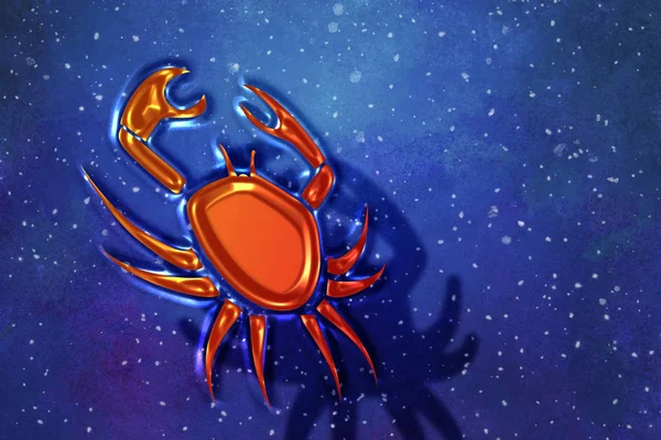 Zodial işareti burç cirlce koyu arka plan üzerinde. Yaratıcı arka plan. Sembol kavramı. 3D render