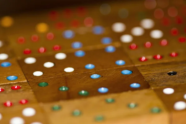 stock image Wood dominoes and numbers