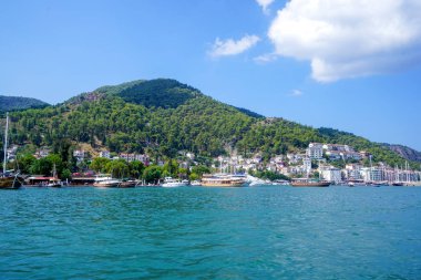 Mavi deniz yat, Fethiye, Mugla, Turkey körfezler