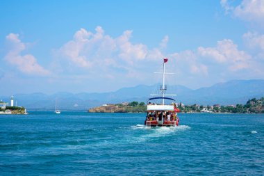 Mavi deniz yat, Fethiye, Mugla, Turkey körfezler