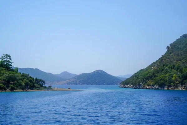 Iates Mar Azul Baías Fethiye Mugla Turquia — Fotografia de Stock