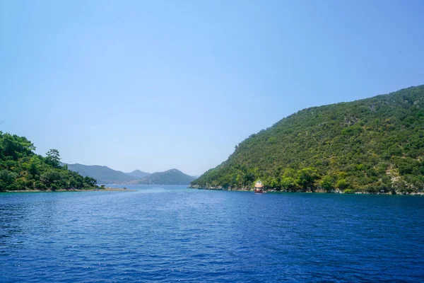 Iates Mar Azul Baías Fethiye Mugla Turquia — Fotografia de Stock