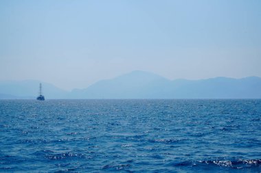 Mavi deniz yat, Fethiye, Mugla, Turkey körfezler