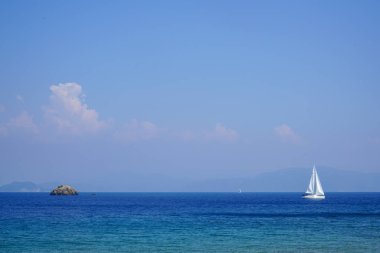 Mavi deniz yat, Fethiye, Mugla, Turkey körfezler
