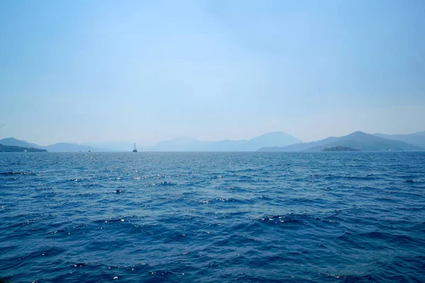 Iates Mar Azul Baías Fethiye Mugla Turquia — Fotografia de Stock