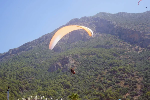 Fethiye Ölüdeniz Yamaç Paraşütü Muğla Türkiye — Stok fotoğraf