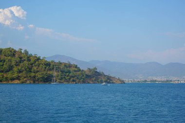 Mavi deniz yat, Fethiye, Mugla, Turkey körfezler